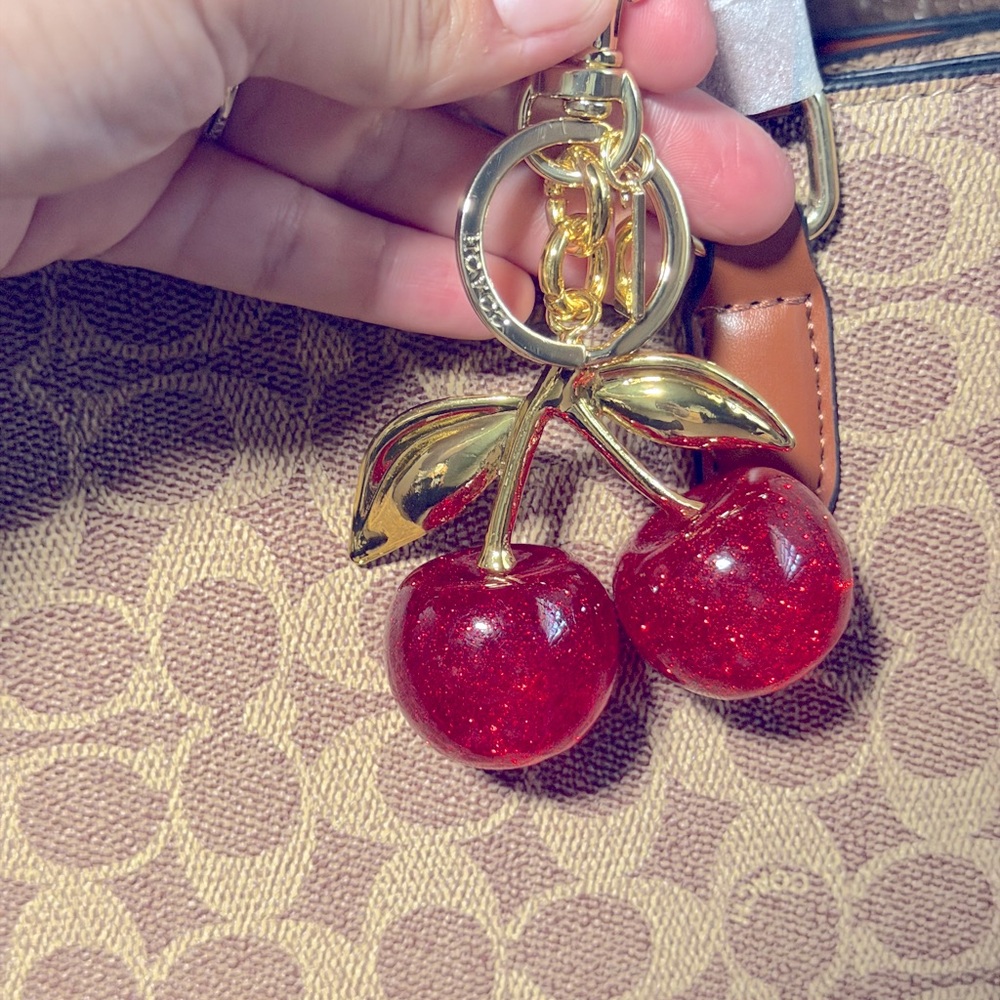 Gold cherry Charm